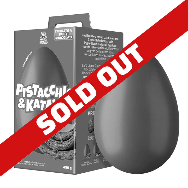 AU Huevo de Pascua de Pistacho & Kataifi, huevo de chocolate con leche relleno de crema de Pistacho y Kataifi de 450 g 