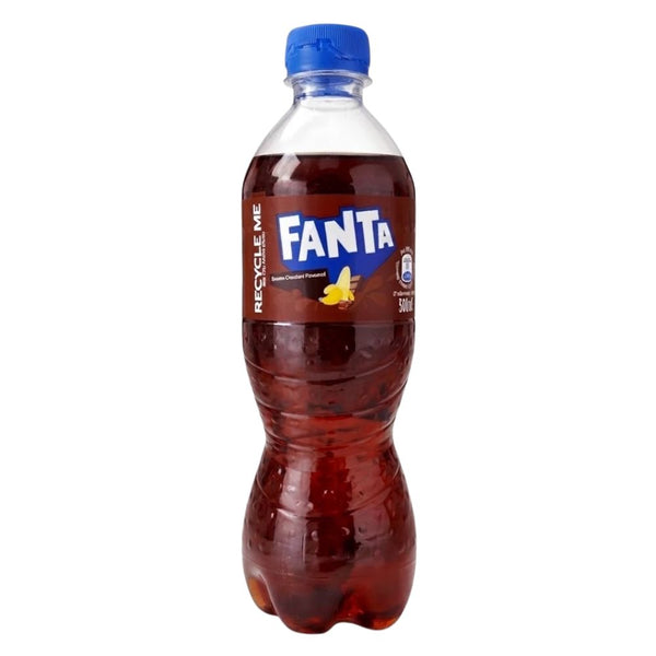Fanta Banana Chocolate, bebida gaseosa con sabor a plátano y chocolate de 500 ml 