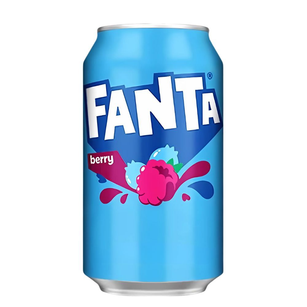 Fanta Berry, bebida de arándano azul de 355ml 