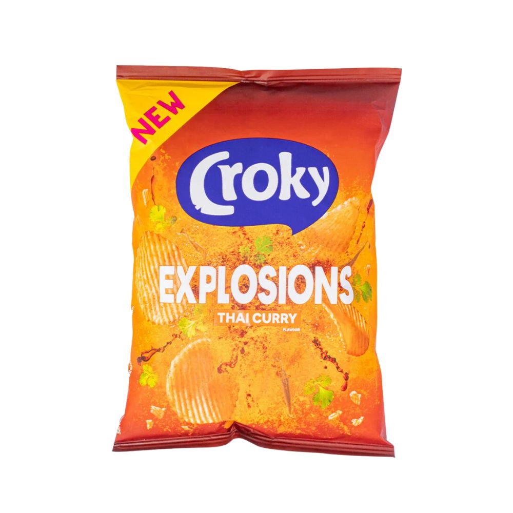Croky Thai Curry Explosions, patatas al curry de 40g 