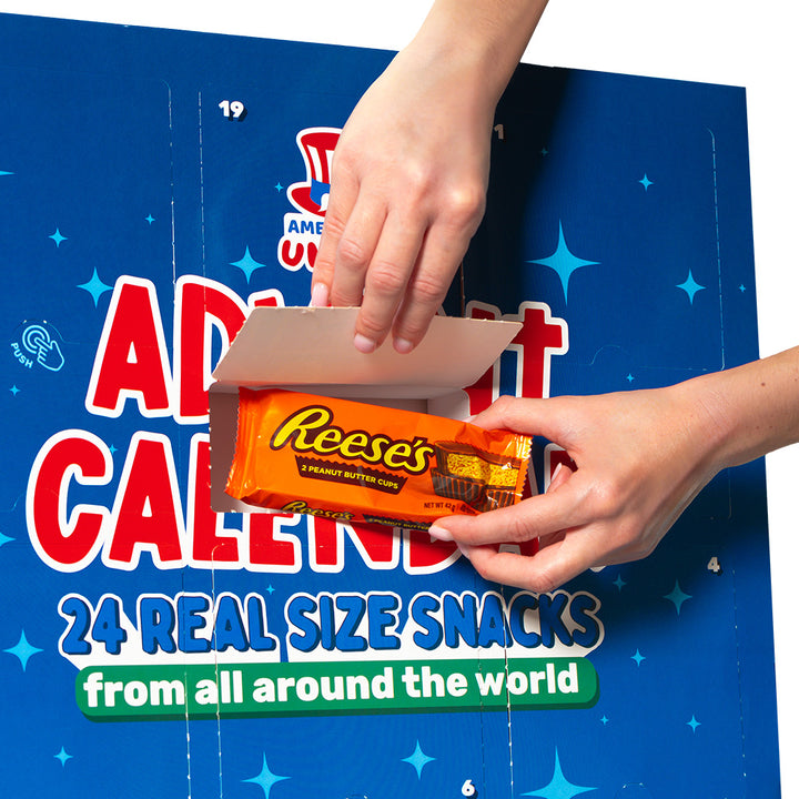 [GLUTEN FREE] Calendario de Adviento XXL, caja de 24 snack SIN GLUTENdulces y salados sorpresa a tamaño real 