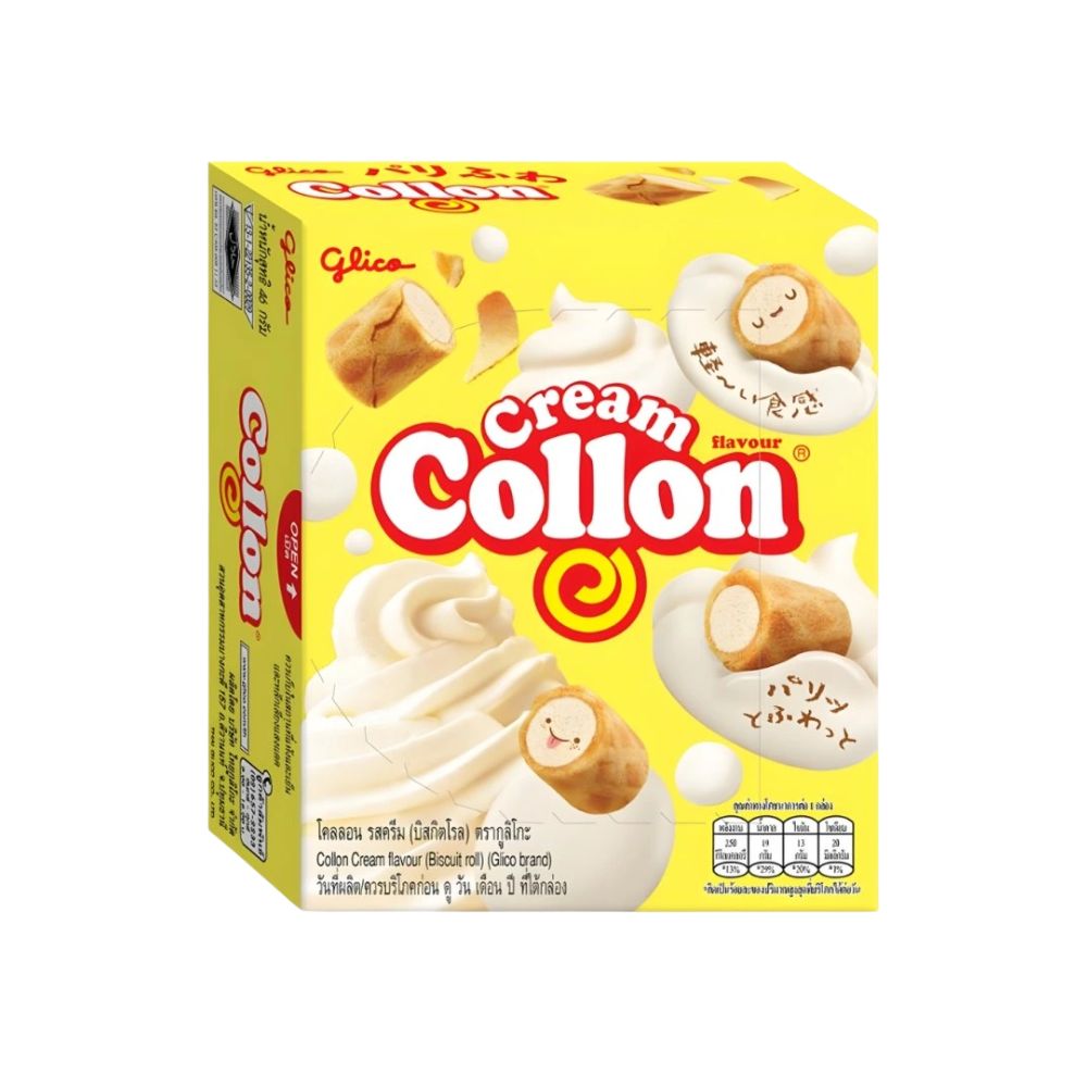 Glico Cream Collon Biscuit Roll, galletas sabor crema de 41 g 