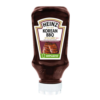 Confezione da 265g, salsa barbecue con soia e peperoncino Heinz.