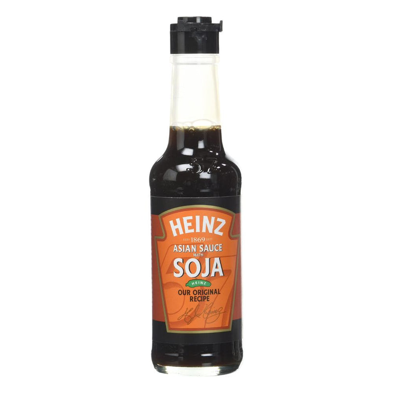 Confezione da 150 ml, salsa di soya Heinz.