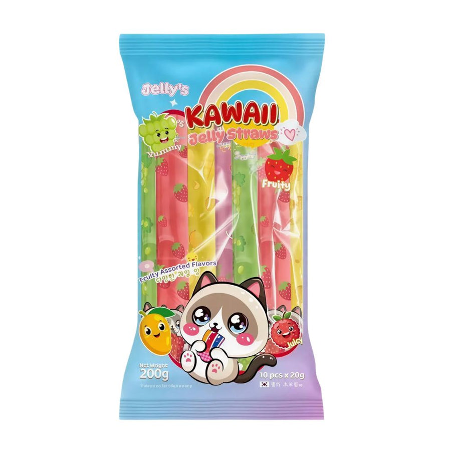 Jelly's Kawaii Jelly Straws, gelatine al gusto di frutta da 200g