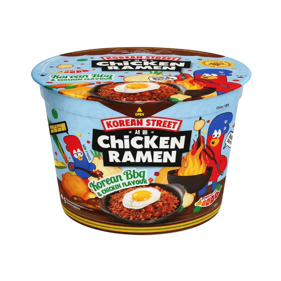 Korean Street Chicken Ramen Korean BBQ, noodles al gusto di bbq coreano da 104g