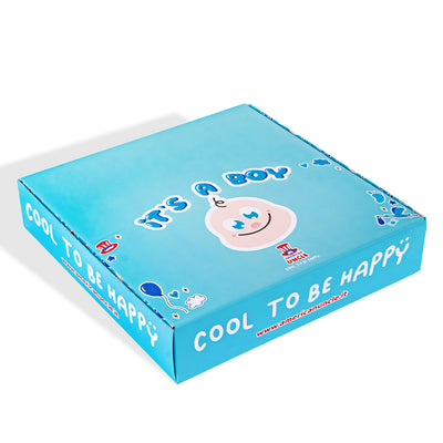 Candy Cube Kit “It’s a boy”, cajitas de gominolas de 50g ideales para el baby shower o nacimiento (25, 50 o 75 pz)
