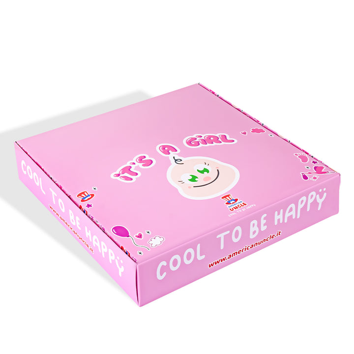 Candy Cube Kit “Es una niña”, cajitas de caramelos gomosos de 50g ideales para el baby shower o nacimiento (25, 50 o 75 pz) 