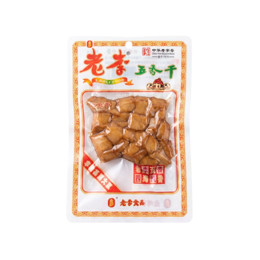Lao Li Tofu Secchio a Cinque Spezie - snack da 70g