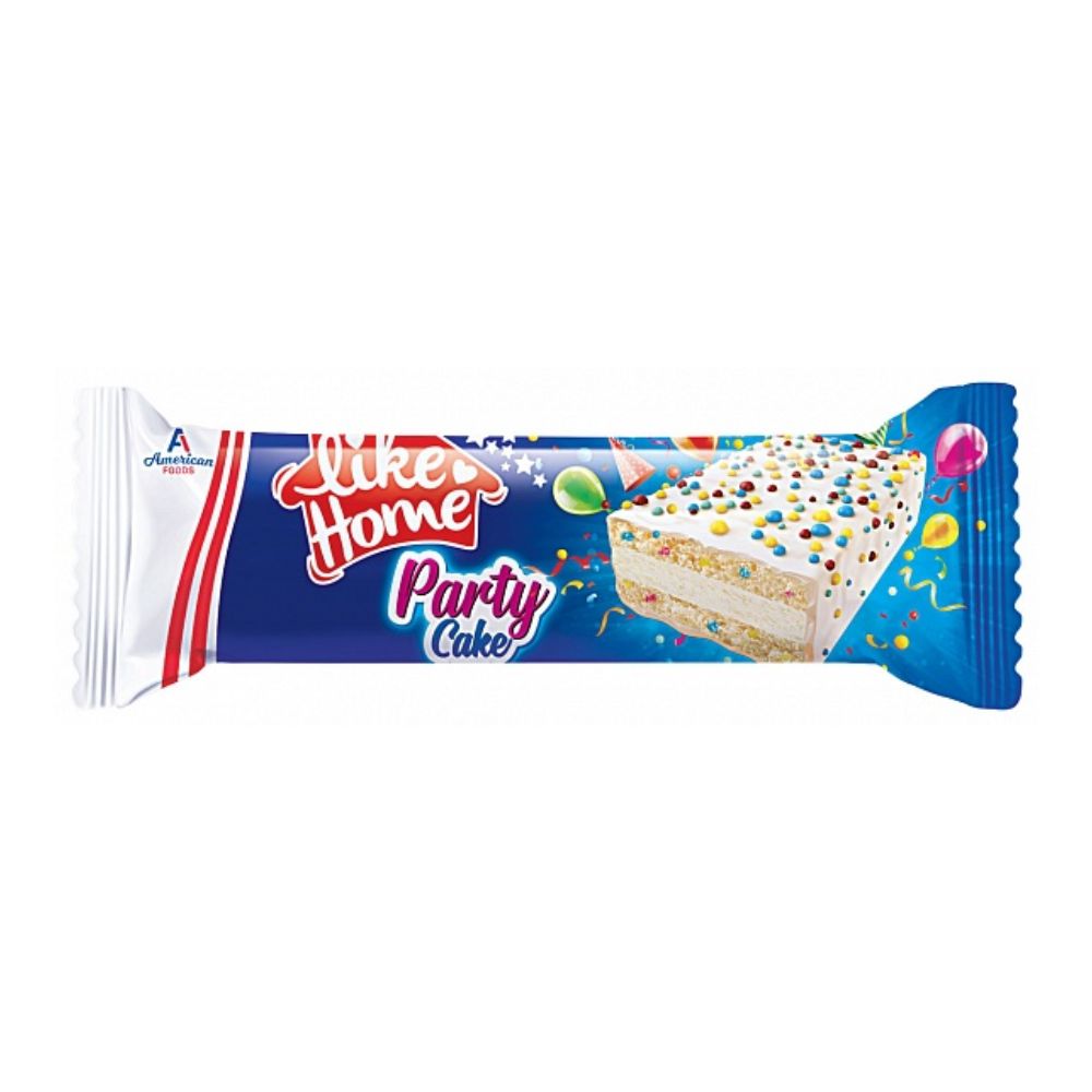 Like Home Party Cake, merienda cubierta de crema de leche y gránulos de colores de 50g 