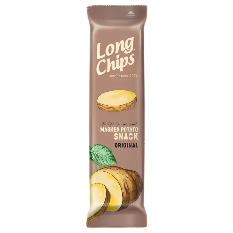 Confezione da 75g patatine lunghe Long Chips.