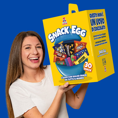 American Uncle Snack Egg L, huevo de 30 snack dulces y salados de sorpresa 