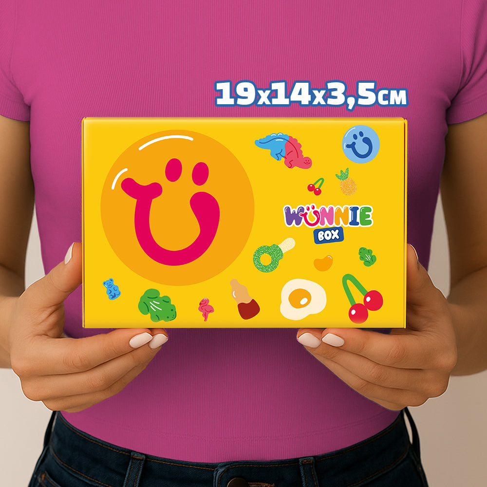 Wunnie box "So Candy, So Happy", 5 cajas de caramelos gomosos en sabores surtidos de 480g 
