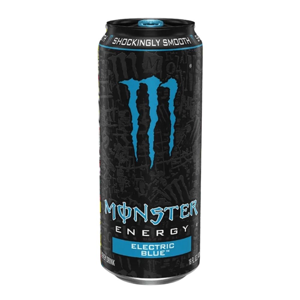 Monster Energy Electric Blue, bebida energética con sabor a frambuesa azul de 473ml 