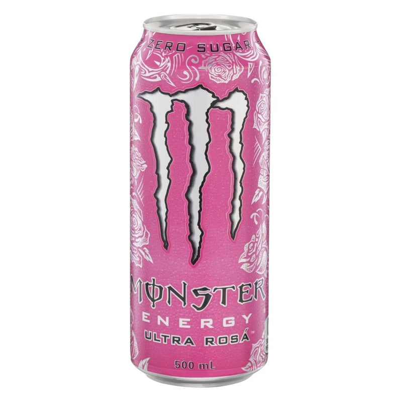 Confezione da 500ml, bevanda energetica al gusto di frutta Monster.