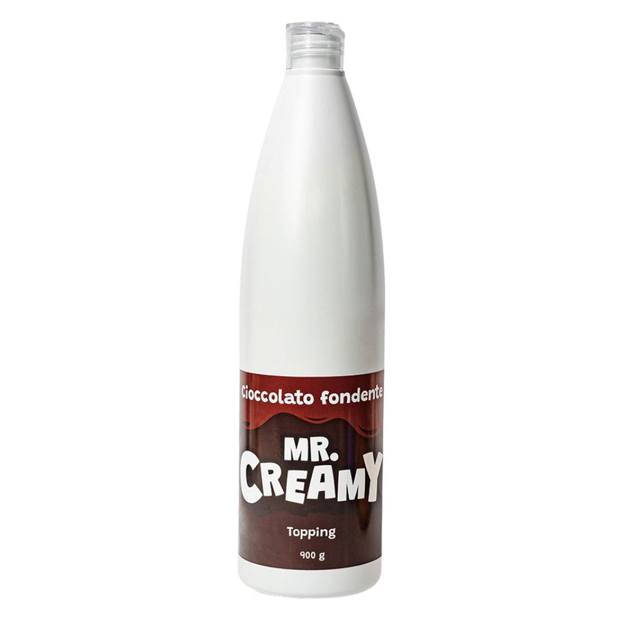 Confezione da 900g, topping al cioccolato fondente Mr. Creamy.