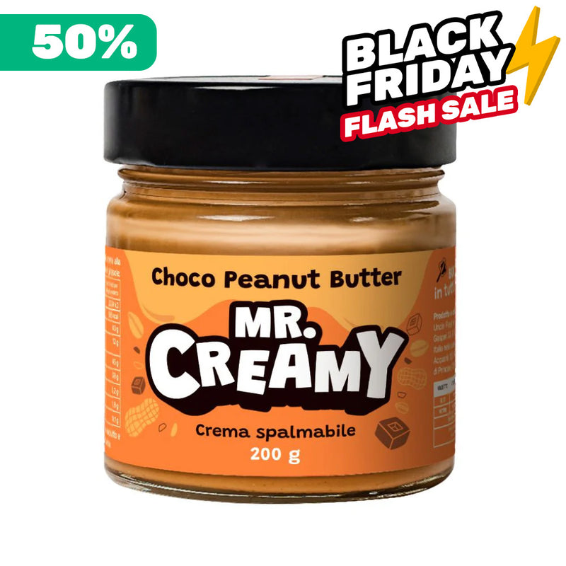 Mr. Creamy Choco Peanut Butter, crema para untar de cacahuetes y avellanas de 200g 