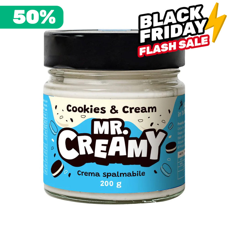 Mr. Creamy Cookies & Cream, crema para untar Cookies & Cream de 200g 