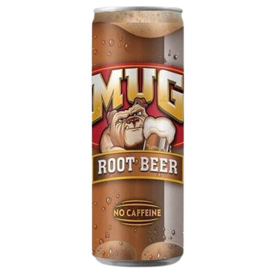 Confezione da 330ml di birra analcolica Mug Root Beer.