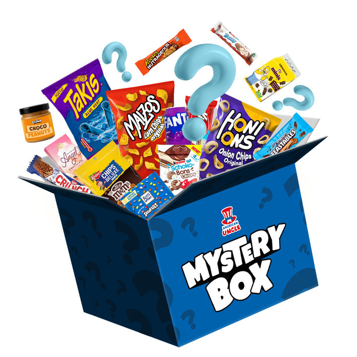 Mystery Box Extra Extra Large, caja sorpresa de 80 snack dulces, salados y bebidas 