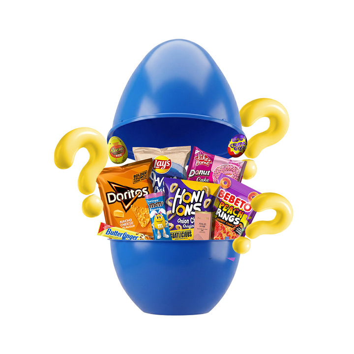 AU Misterio Snack Egg, huevo de 15 snack dulces y salados sorpresa 