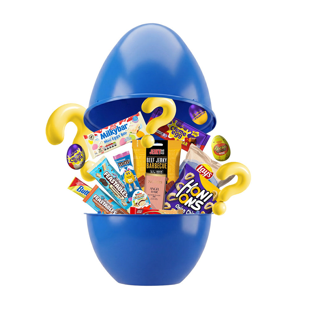 AU Misterio Snack Egg XL, huevo de 30 snack dulces y salados sorpresa 