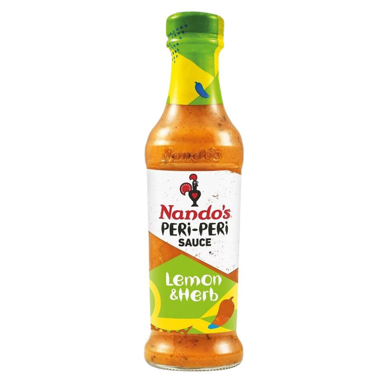 Confezione da 250g, salsa peri peri con limone ed erbe Nando&