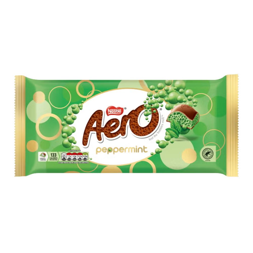 Nestlé Aero Peppermint, chocolate con sabor a menta piperita de 295g 