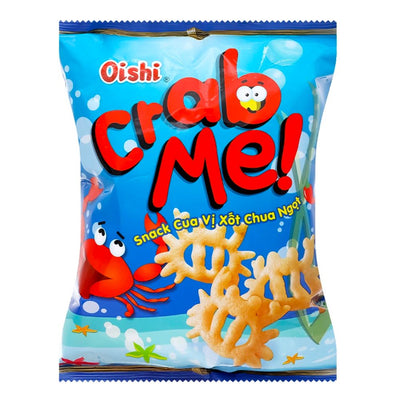 Confezione da 40g di snack al sapore di granchio Oishi crabs