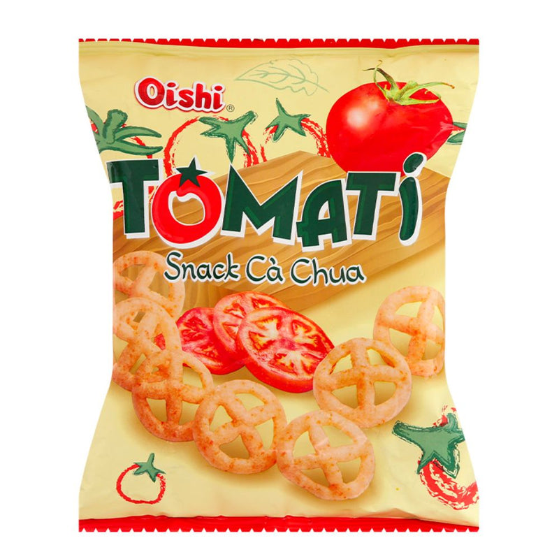 Confezione da 40g di snack al pomodoro Oishi