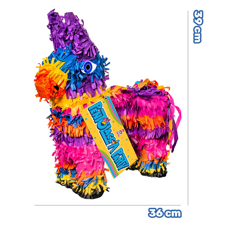Fiesta de Piñata, piñata + mezcla de 500 g de snack y caramelos sorpresa 
