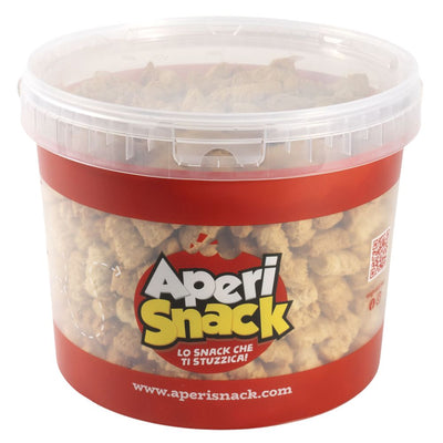 Confezione da 2000g di snack salati al gusto di cacio e pepe Aperisnack.