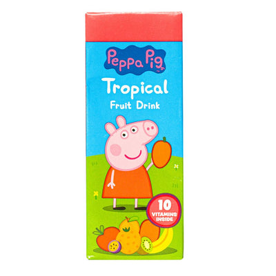 Confezione da 200ml di succo di frutta tropicale Peppa Pig.