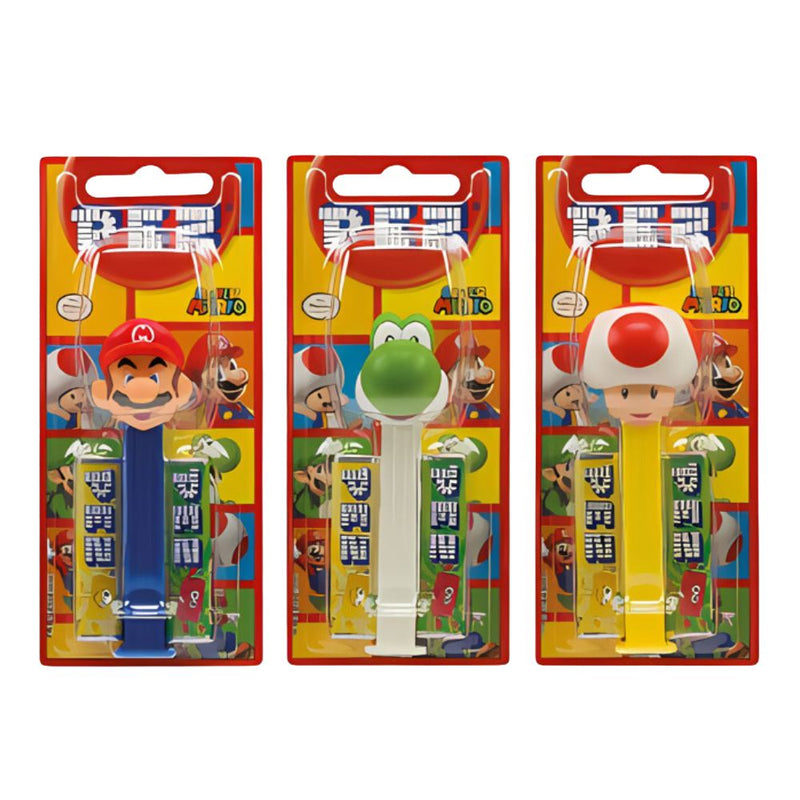 Confezione da 17g, caramelle alla frutta con personaggi di Super Mario.