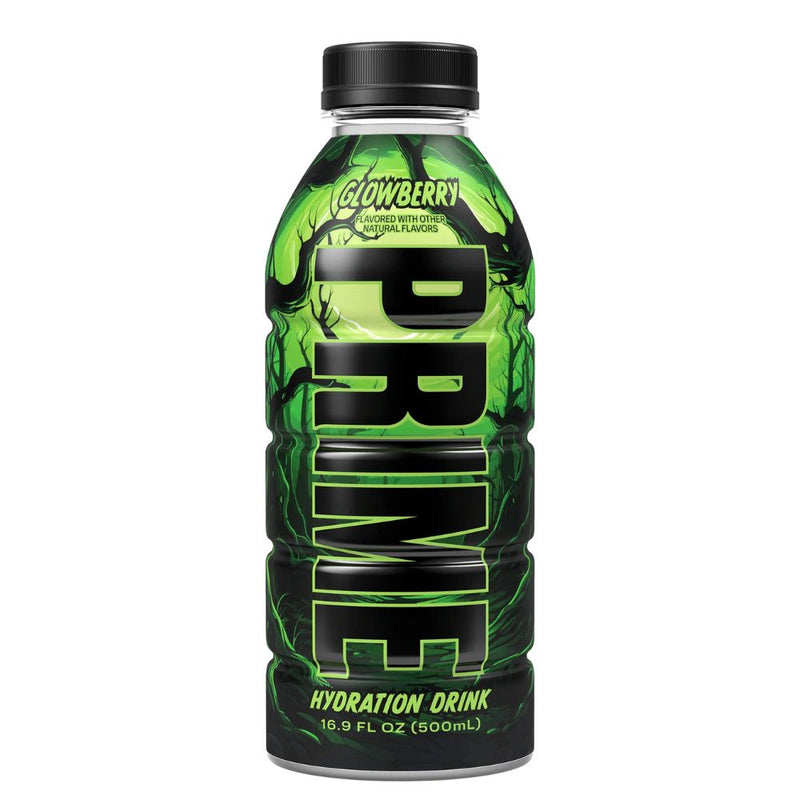 Confezione da 500ml di energy drink alla mela verde Prime Glowberry