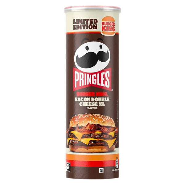 Pringles Burger King Bacon Double Cheese XL, patatas fritas de edición limitada de 165g 