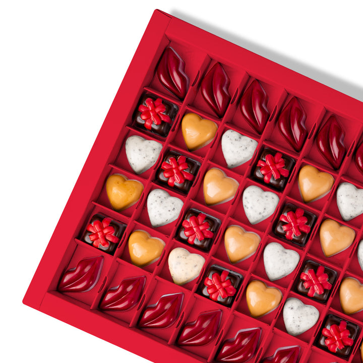 Caja de chocolates “Eres el más dulce”, box de 600 g con 60 chocolates surtidos 