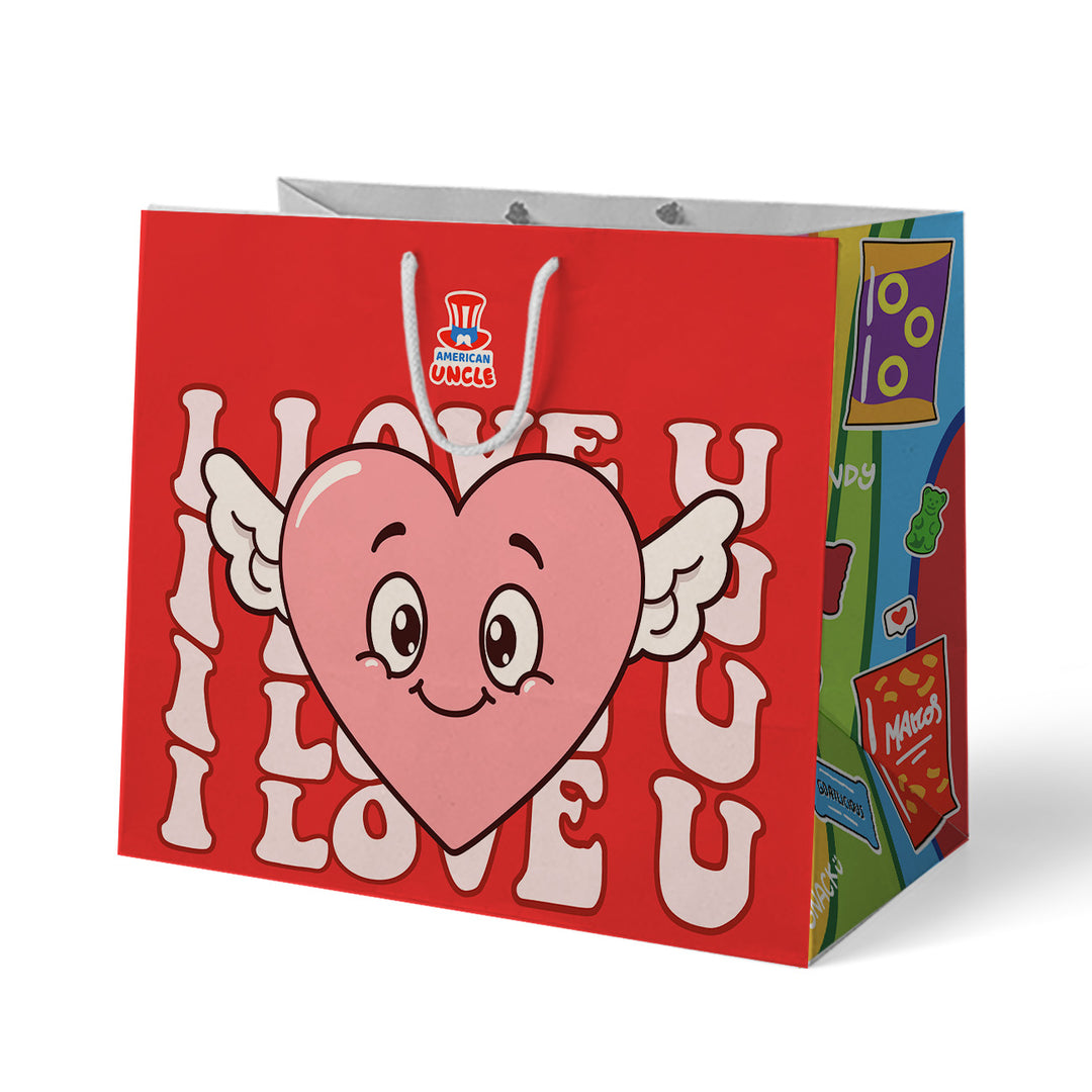 Bolsa de regalo Love vacía, ideal para contener 40 productos 