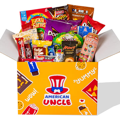 Snack box de 90 productos internacionales: dulce, salado y bebidas