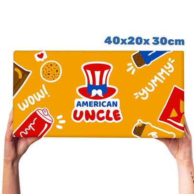 Snack box de al menos 45 productos internacionales: dulces, salados y bebidas