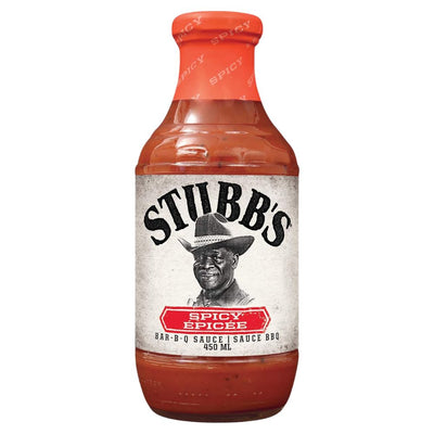 Confezione da 450ml, salsa barbecue piccante Stubb's.