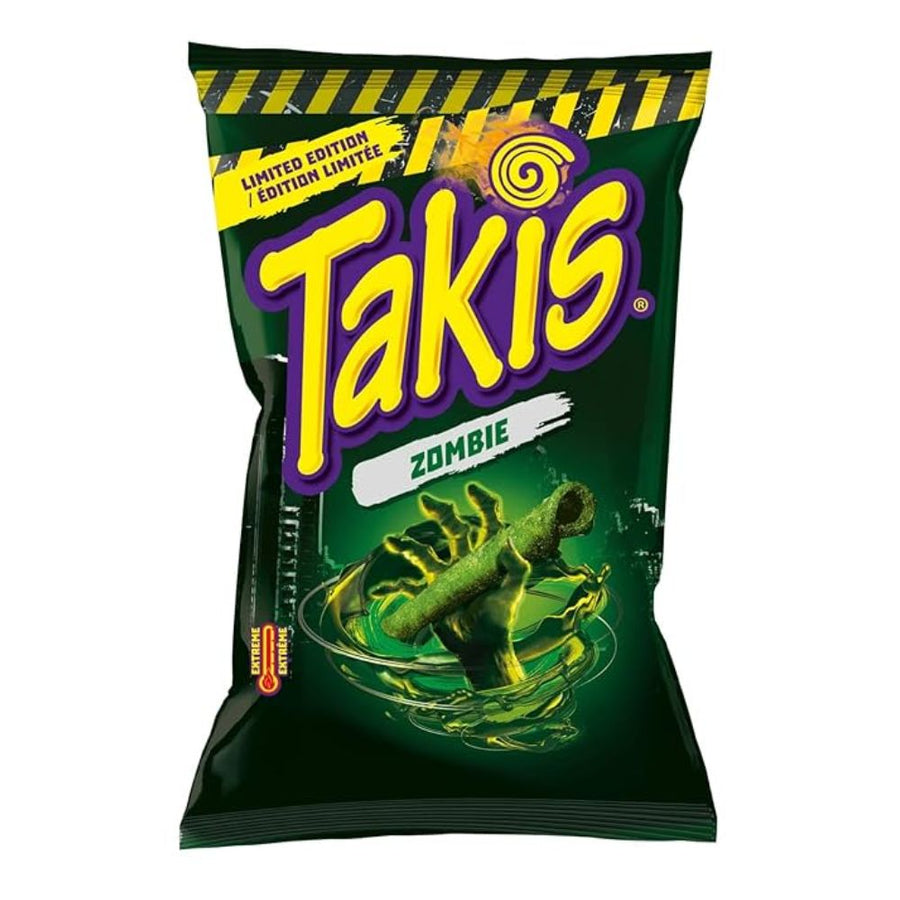Takis Zombie, snack di mais al gusto di cetriolo e lime da 100g