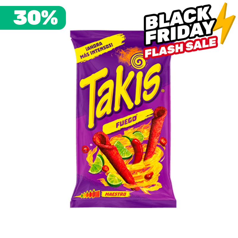 Takis Fuego, paquete de rizos de tortilla con chile picante de 90g