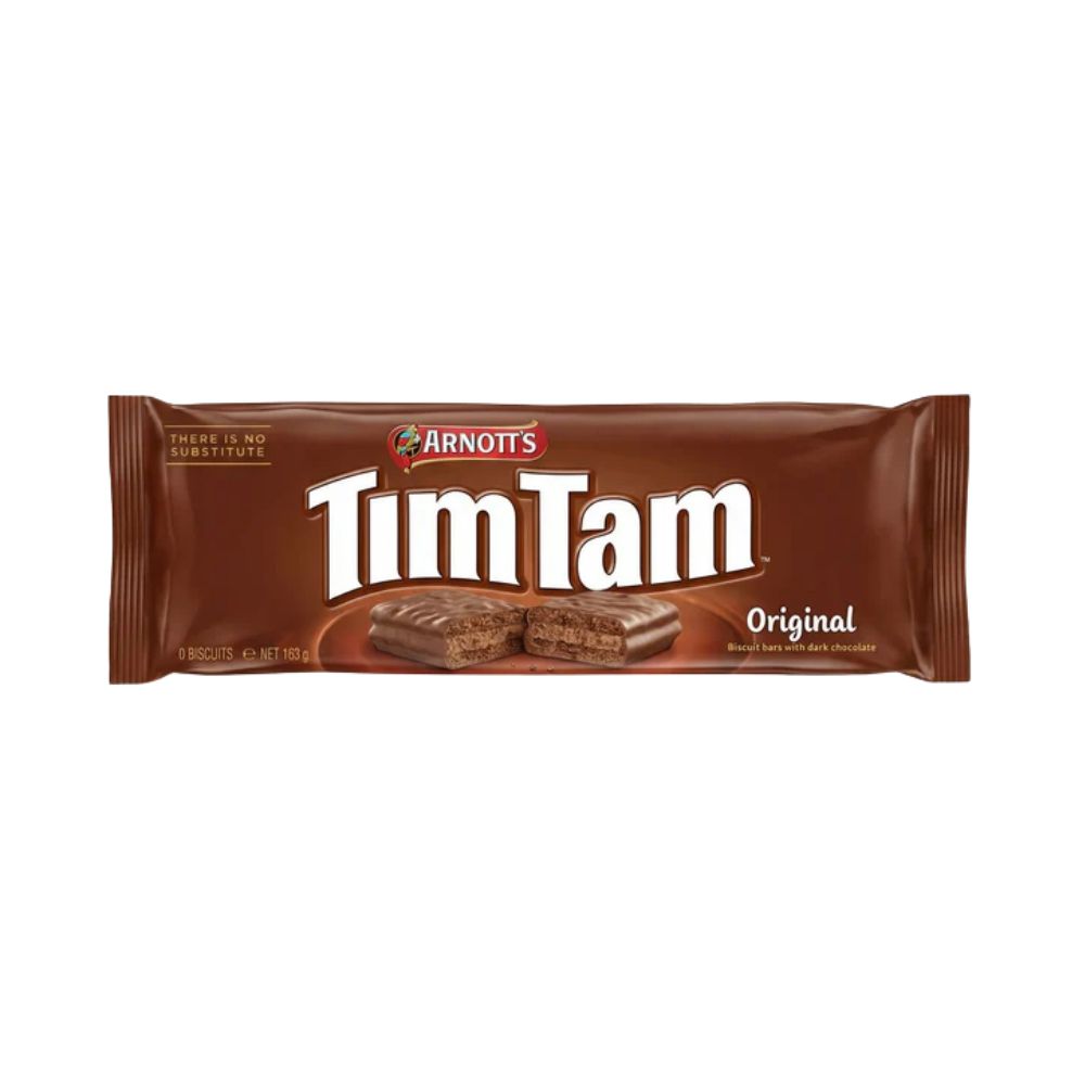 Tim Tam Original, galletas cubiertas de chocolate con leche de 163g 