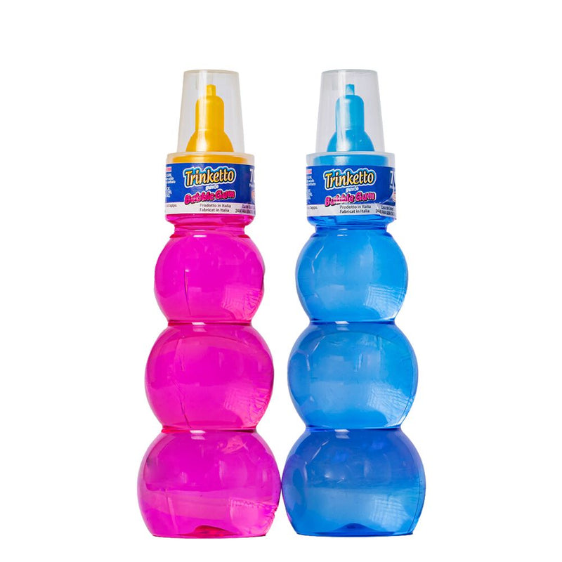 Confezione da 70ml, bevanda analcolica al gusto di bubble gum Trinketto.