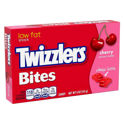 Confezione da 141g di liquirizie alla ciliegia Twizzlers Bites Cherry