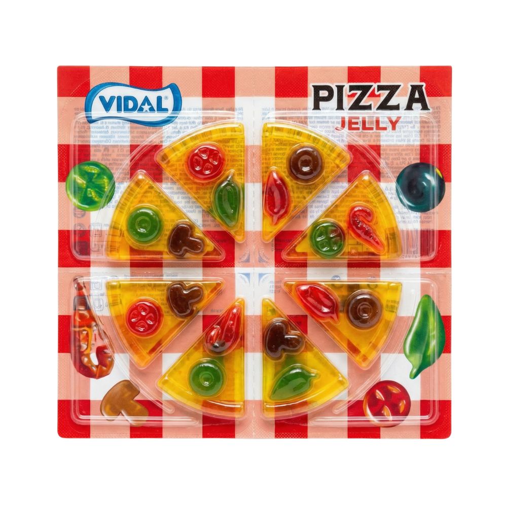 Vidal Pizza Jelly 66g - caramelle gommose a forma di pizza