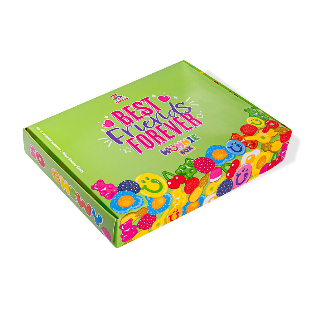 Wunnie box "Mejores Amigos para Siempre", la Candy box para componer con las gomitas favoritas de tu mejor amiga - 1 kg 