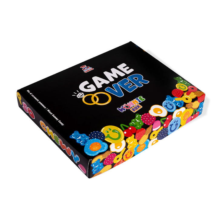Wunnie box "Game over", la Candy box para componer con las gomitas preferidas del novio - 1 kg 