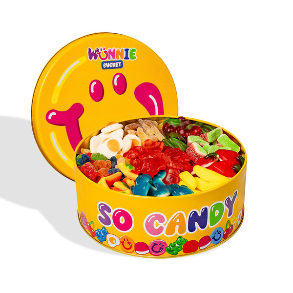 Wunnie Bucket, lata de caramelos gomosos para combinar con tus sabores favoritos 
